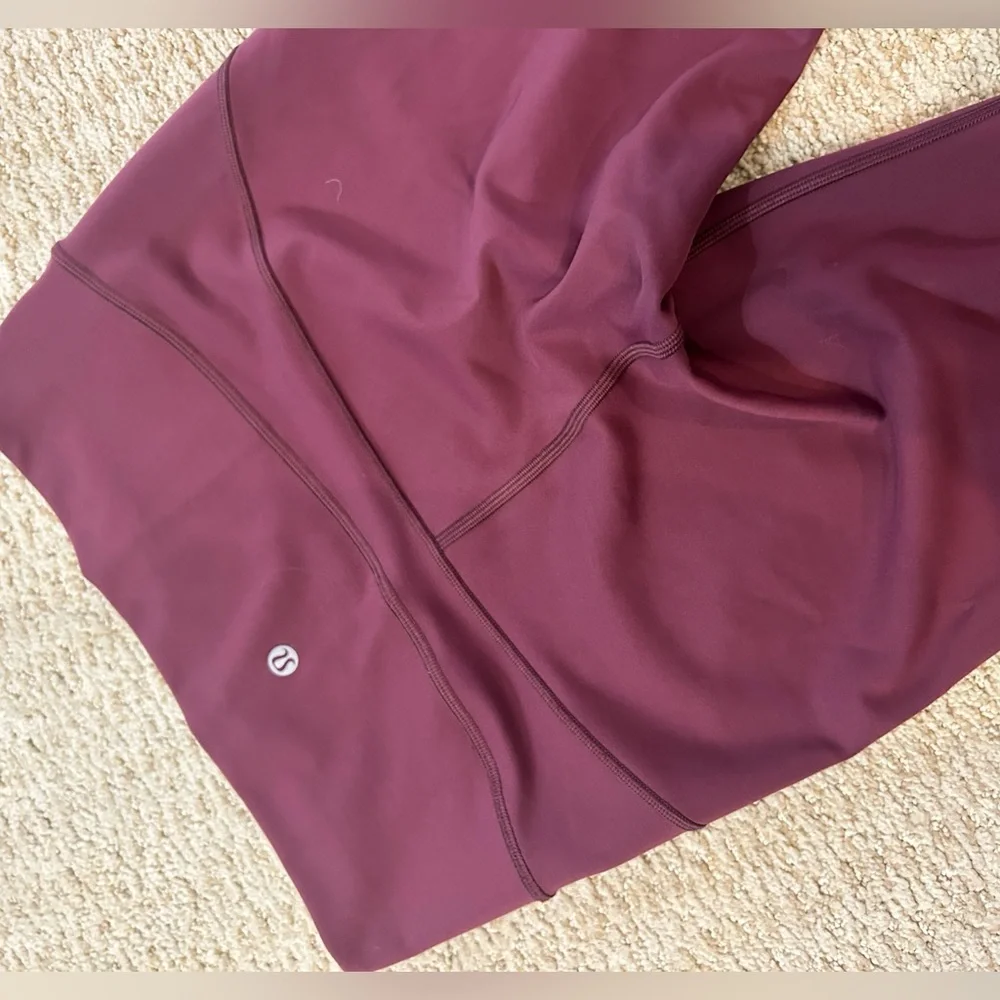 Lululemon Maroon Capri Leggings - Picture 3 of 4